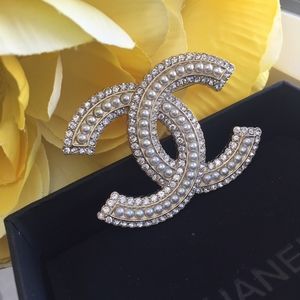 Crystal Chanel Authentic Brooch